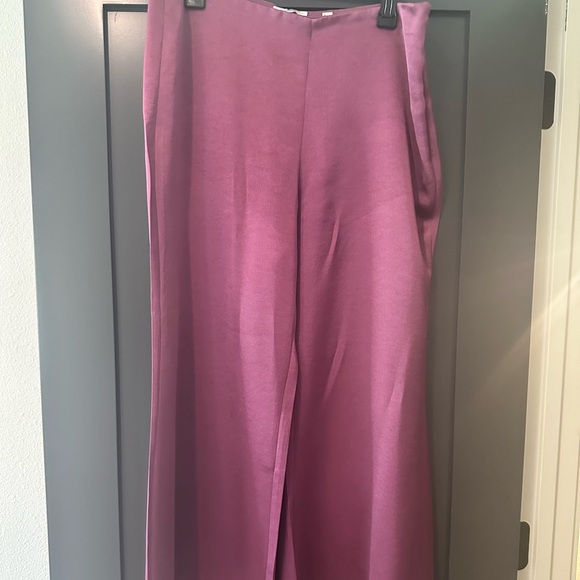 Vince Purple Wide Leg Pants - Picture 2 of 7